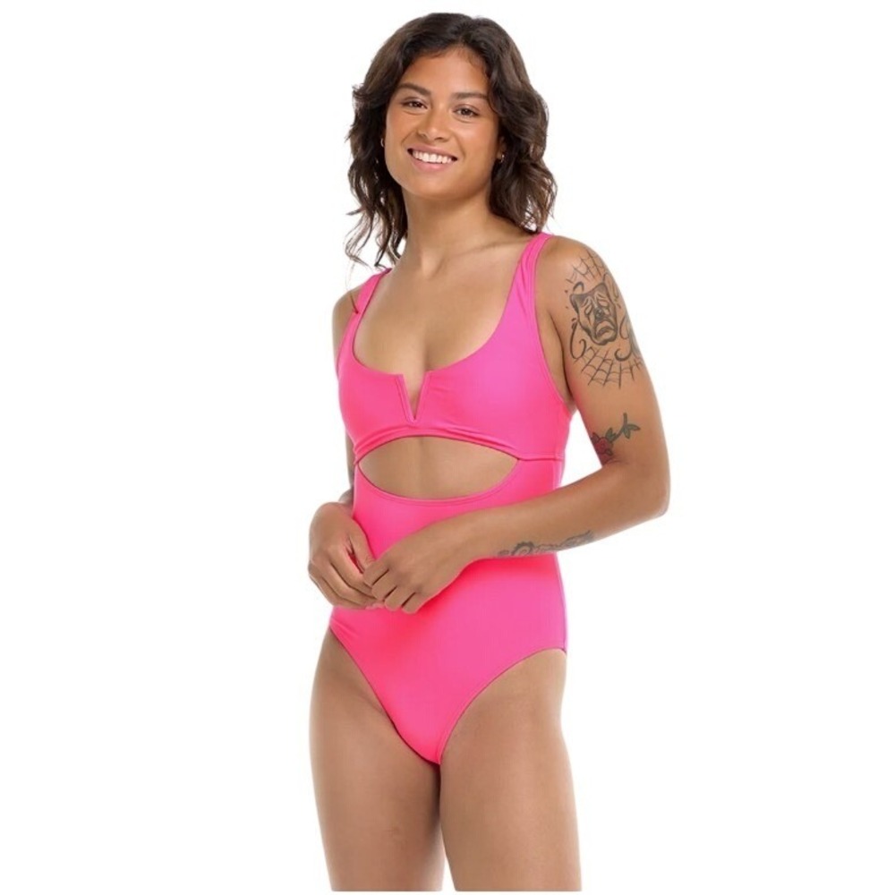 NWT Body Glove Eli One‎ Piece Swimsuit XL Multi Watercolor Tie Dye Cutout
